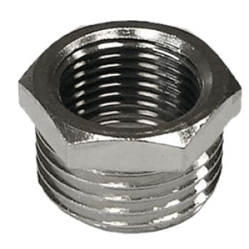 CASQ. PORCA RED. CROM. - 1/2X3/8"