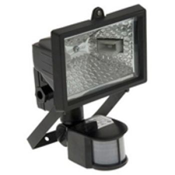 PROJECTOR HALOG. PRETO C/SENSOR MADER - 500W