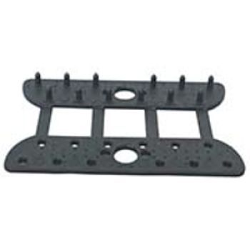 FIXADOR REDE PVC RETO PRETO - 4UN