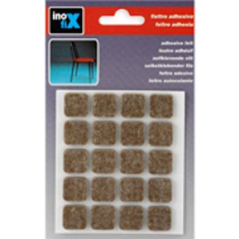 FELTRO ANTI-RISCO SINT. CAST. - 17X17MM - 20UN