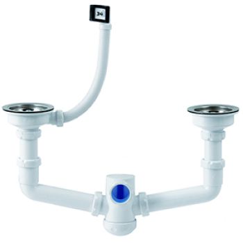 SIFAO BANCA DUPLO C/CESTO INOX ANTI-INUNDACAO