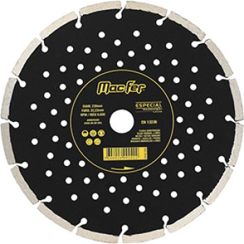 DISCO DIAMANTE SEGM. ESPECIAL LASER CONSTR. 230MM