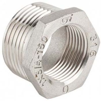 CASQ. PORCA RED. INOX 316 - 1"1/4x1/2"