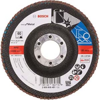 DISCO LAMELADO BEST METAL - 115MM - P60