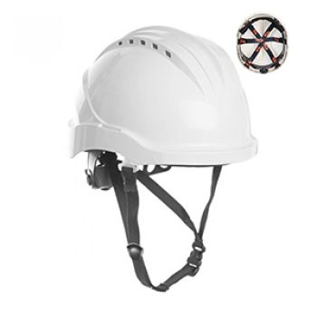 CAPACETE PROTECCAO ABS VENTILADO AJUSTE RODA E FRANCALETE - BRANCO