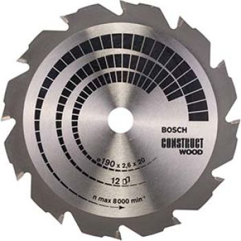 DISC SERRA CIRC. CONST.WOOD 12D-190X20/16MM