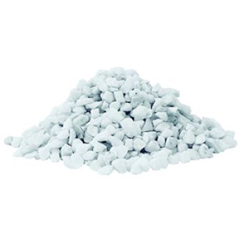PEDRA DECORATIVA BRANCA BRITADO - 1KG