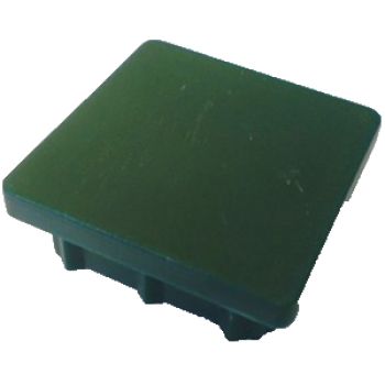 TAMPA PVC QUAD. POSTE VERDE 60X60MM