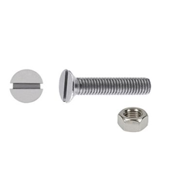 PARAF. CHATA MET.FER/ZIN- 1/8"X1" PORCA - 25UN