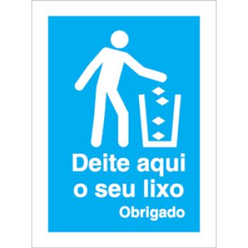 SINAL PVC OPACO - N. P3460 TIPO 1 - 20X30CM