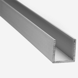 PERFIL CANAL U ALUM/PRATA 8X8 - 2.0M
