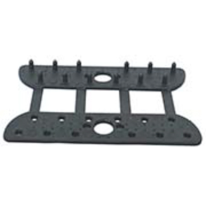 FIXADOR REDE PVC RETO PRETO - 4UN