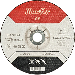 DISCO CORTE FERRO - 115X3X22.2MM