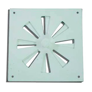 RESPIRO PLAST. BRANCO REGULAVEL - 15X15CM