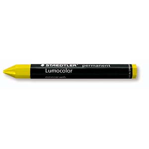 LAPIS MARCADOR CERA AMARELO - 12UN