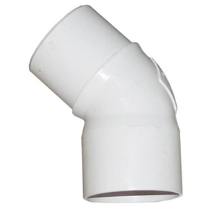 CURVA PVC BRANCA P/CALEIRA D-25 - 45º -75