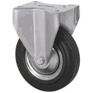 RODIZIO 125MM FIXO BORR. PRETA - 105X85 - 154MM
