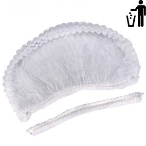 TOUCA DESCARTAVEL CLIP BRANCA - 100UN