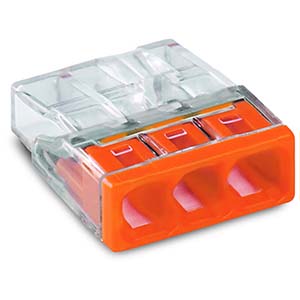 LIGADOR RAPIDO WAGO RIGIDO - 3X2.5MM - 10UN
