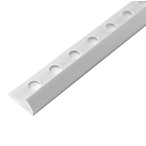 PERFIL CANTO AZULEJO PVC 9MM BRANCO - 2.60M