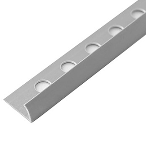 PERFIL CANTO AZULEJO PVC 9MM CINZA CLARO - 2.60M