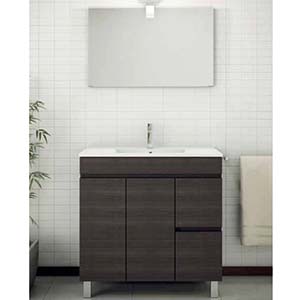 MOVEL C/LAVAT. CER./ESPELHO BRANCO BRAGA- 80X60CM
