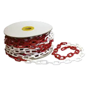 CORRENTE PLASTICA 8MM - BRA/VERM - 25M