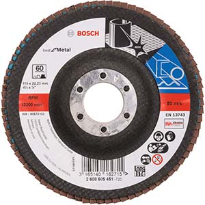 DISCO LAMELADO BEST METAL - 115MM - P60