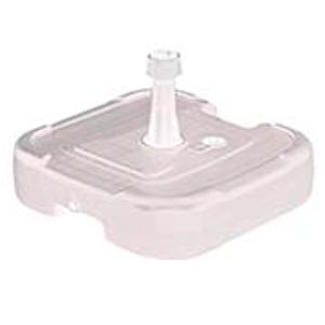 BASE GUARDA SOL RESINA BRANCO - 45X45X25CM