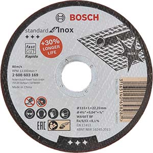 DISCO INOX STANDARD - 115X1X22.2MM