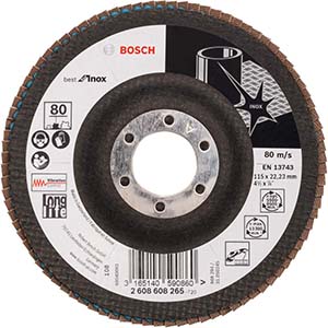 DISCO LAMELADO BEST INOX - 115MM - P80