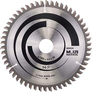 DISC SERRA CIRC. MULTIMAT - 54D -190X30MM
