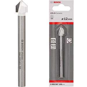 BROCA PARA LADRILHOS CILIND. 9 - 12X90MM