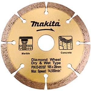DISCO DIAMANTADO - 105MM P/4100NH P/CORTE MARMORE