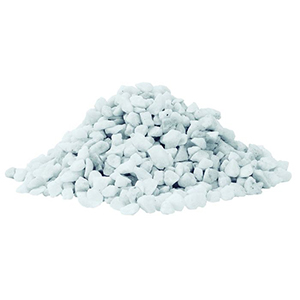 PEDRA DECORATIVA BRANCA BRITADO - 1KG