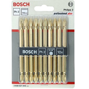 BITS PONTA DUPLA PH2/PH2 110MM - 10UN