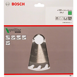 DISCO MAD. OPTLINE PASTILH. - 190X2.6MX30MM - 24D