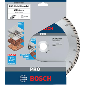 DISCO DIAMANTE UNIVERSAL STANDARD - 230MM