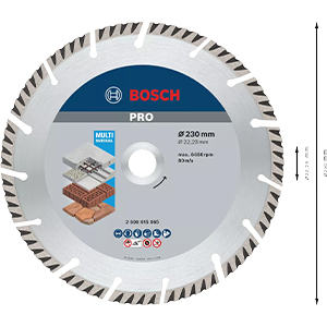 DISCO DIAMANTE UNIVERSAL STANDARD - 230MM