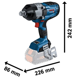 APARAFUSADORA IMPACTO GDS 18V-1600 HC