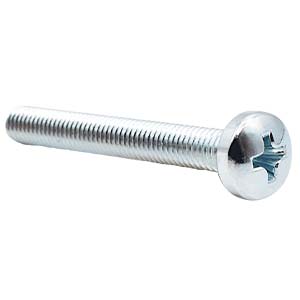 PARAF.OVAL CRUZ METAL ACO/ZINC - M6x50MM - 200UN