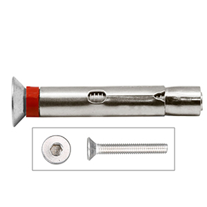BUCHA MET. C/PARAF. DIN7991 ACO/ZIN-M06X60MM-200UN