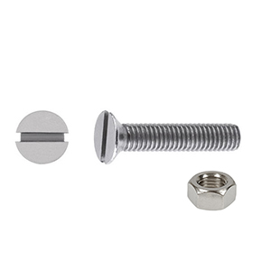 PARAF. CHATA MET.FER/ZIN- 1/8"X1" PORCA - 25UN