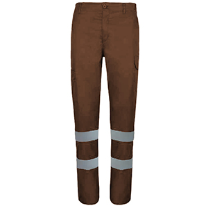 CALCA CLEAN ELASTICO C/FITA REFLECT- CASTANHO - S